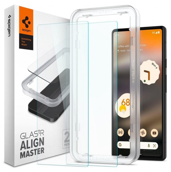 HÄRDAT GLAS Spigen ALM GLAS.TR SLIM 2-PACK GOOGLE PIXEL 6A