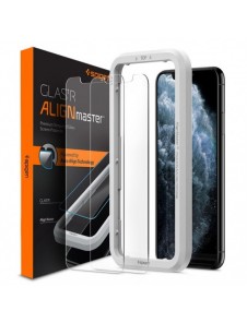 HÄRDAT GLAS Spigen ALM GLAS.TR SLIM 2-PACK IPHONE 11