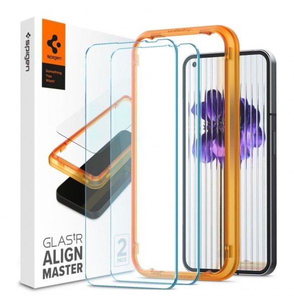 HÄRDAT GLAS Spigen ALM GLAS.TR SLIM 2-PACK INGENTING TELEFON 1 CLEAR