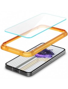 HÄRDAT GLAS Spigen ALM GLAS.TR SLIM 2-PACK INGENTING TELEFON 1 CLEAR