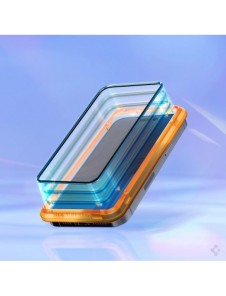 HÄRDAT GLAS Spigen ALM GLASS FC 2-PACK IPHONE 14 PRO MAX SVART