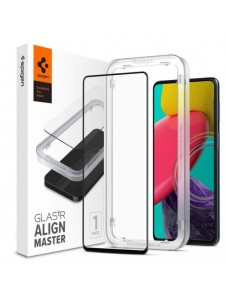 HÄRDAT GLAS Spigen ALM GLASS FC GALAXY M53 5G SVART