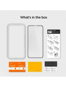 HÄRDAT GLAS Spigen ALM GLASS FC IPHONE 11 PRO MAX SVART