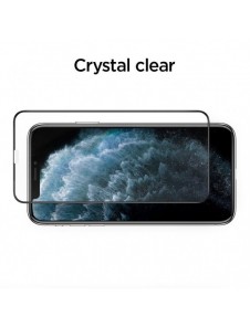 HÄRDAT GLAS Spigen ALM GLASS FC IPHONE 11 PRO MAX SVART