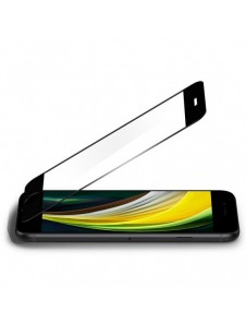 HÄRDAT GLAS Spigen ALM GLASS FC IPHONE 7 / 8 / SE 2020 / 2022 SVART