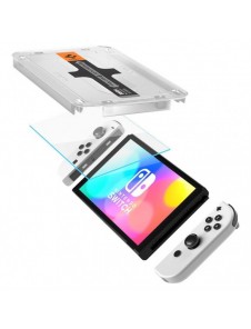 HÄRDAT GLAS Spigen GLAS.TR "EZ FIT" 2-PACK NINTENDO SWITCH OLED