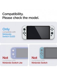 HÄRDAT GLAS Spigen GLAS.TR "EZ FIT" 2-PACK NINTENDO SWITCH OLED