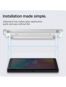 HÄRDAT GLAS Spigen GLAS.TR "EZ FIT" 2-PACK NINTENDO SWITCH OLED
