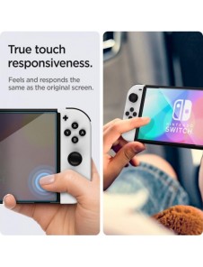 HÄRDAT GLAS Spigen GLAS.TR "EZ FIT" 2-PACK NINTENDO SWITCH OLED
