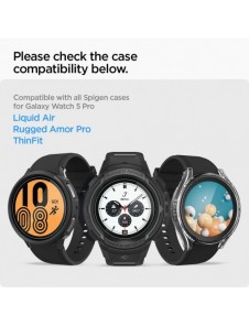 HÄRDAT GLAS Spigen GLAS.TR "EZ-FIT" 2-PACK GALAXY Watch 5 PRO (45 MM)
