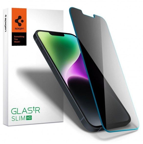 HÄRDAT GLAS Spigen GLAS.TR SLIM IPHONE 13 / 13 PRO / 14 INTEGRITET