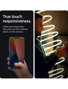 HÄRDAT GLAS Spigen GLAS.TR SLIM IPHONE 13 / 13 PRO / 14 INTEGRITET
