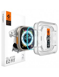 HÄRDAT GLAS Spigen GLAS.TR" EZ FIT" 2-PACK Apple Watch ULTRA (49 MM) CLEAR