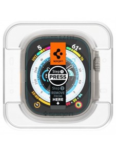 HÄRDAT GLAS Spigen GLAS.TR" EZ FIT" 2-PACK Apple Watch ULTRA (49 MM) CLEAR