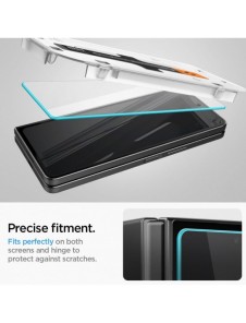 HÄRDAT GLAS Spigen GLAS.TR" EZ FIT" 2-PACK GALAXY Z Fold 5 CLEAR