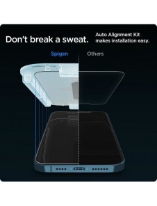 HÄRDAT GLAS Spigen GLAS.TR" EZ FIT" 2-PACK IPHONE 12 PRO MAX
