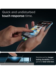 HÄRDAT GLAS Spigen GLAS.TR" EZ FIT" 2-PACK IPHONE 12 PRO MAX
