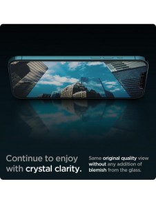 HÄRDAT GLAS Spigen GLAS.TR" EZ FIT" 2-PACK IPHONE 12 PRO MAX