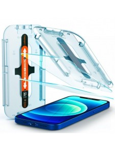 HÄRDAT GLAS Spigen GLAS.TR" EZ FIT" 2-PACK IPHONE 12/12 PRO