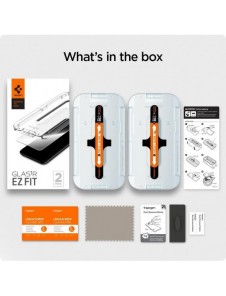 HÄRDAT GLAS Spigen GLAS.TR" EZ FIT" 2-PACK IPHONE 12/12 PRO