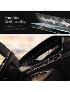 HÄRDAT GLAS Spigen GLAS.TR" EZ FIT" SET Mercedes E-KLASS 2020 / 2021