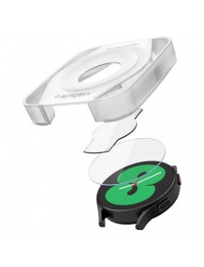 HÄRDAT GLAS Spigen GLAS.TR" EZ-FIT" 2-PACK GALAXY Watch 4/5 (40 MM)