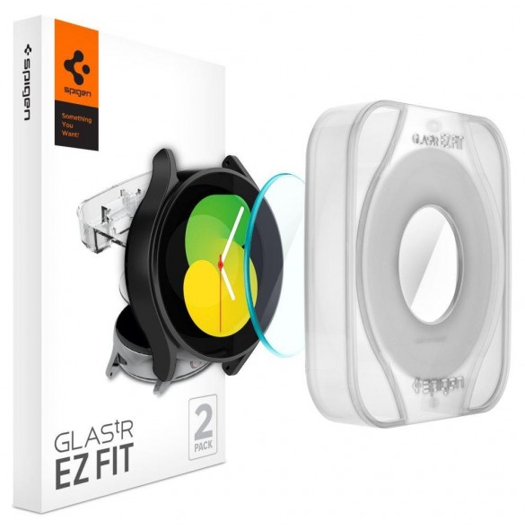 HÄRDAT GLAS Spigen GLAS.TR" EZ-FIT" 2-PACK GALAXY Watch 4/5 (44 MM)