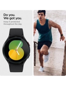 HÄRDAT GLAS Spigen GLAS.TR" EZ-FIT" 2-PACK GALAXY Watch 4/5 (44 MM)