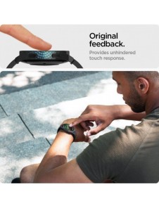 HÄRDAT GLAS Spigen GLAS.TR" EZ-FIT" 2-PACK GALAXY Watch 4/5 (44 MM)