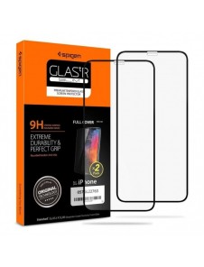 HÄRDAT GLAS Spigen GLASS FC 2-PACK IPHONE 11 PRO SVART