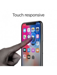 HÄRDAT GLAS Spigen GLASS FC 2-PACK IPHONE 11 PRO SVART