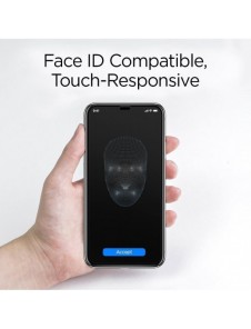 HÄRDAT GLAS Spigen GLASS FC 2-PACK IPHONE 11 PRO SVART