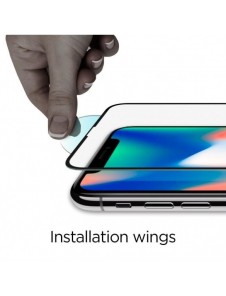 HÄRDAT GLAS Spigen GLASS FC 2-PACK IPHONE 11 PRO SVART