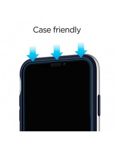 HÄRDAT GLAS Spigen GLASS FC 2-PACK IPHONE 11 PRO SVART