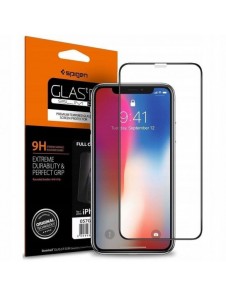 HÄRDAT GLAS Spigen GLASS FC IPHONE 11 SVART