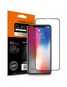 HÄRDAT GLAS Spigen GLASS FC IPHONE 11 PRO SVART