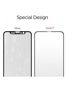 HÄRDAT GLAS Spigen GLASS FC IPHONE 11 PRO MAX SVART