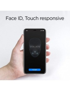 HÄRDAT GLAS Spigen GLASS FC IPHONE 11 PRO MAX SVART