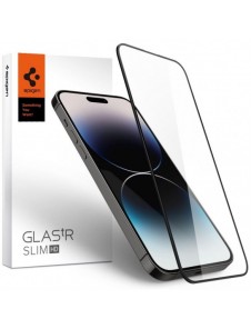 HÄRDAT GLAS Spigen GLASS FC IPHONE 14 PRO MAX SVART