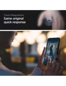 HÄRDAT GLAS Spigen GLASS FC IPHONE 7 / 8 / SE 2020 / 2022 SVART
