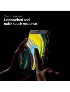 HÄRDAT GLAS Spigen GLASS FC IPHONE 7 / 8 / SE 2020 / 2022 SVART