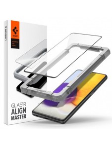 TEMPERAD Spigen ALM GLASS FC GALAXY A52 / A52S SVART