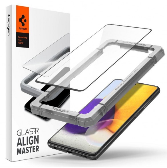 TEMPERAD Spigen ALM GLASS FC GALAXY A52 / A52S SVART