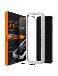 TEMPERAD Spigen ALM GLASS FC IPHONE 11 SVART