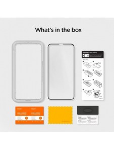 TEMPERAD Spigen ALM GLASS FC IPHONE 11 SVART