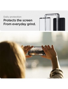 TEMPERAD Spigen ALM GLASS FC SONY XPERIA 1 III SVART