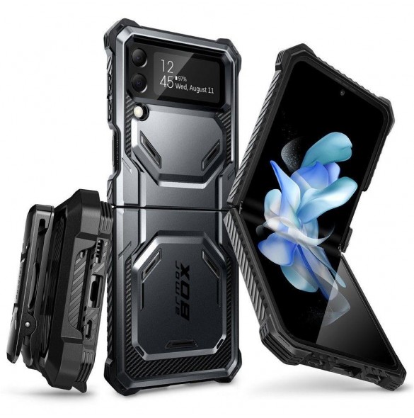 Supcase IBLSN ARMORBOX GALAXY MED FLIP 4 SVART