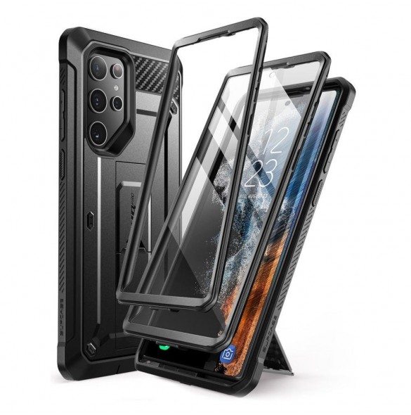 Supcase UNICORN BEETLE PRO 2-SET GALAXY S22 ULTRA SVART