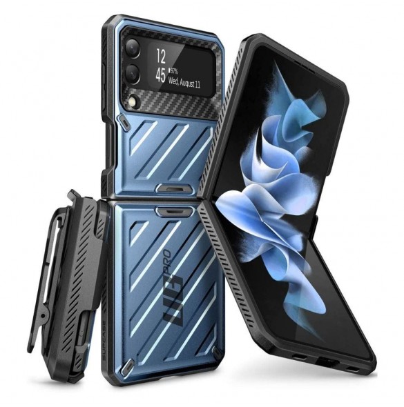 Supcase Unicorn Beetle Pro fodral till Samsung Galaxy Z Flip 4 blå