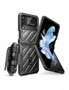 Supcase UNICORN BEETLE PRO GALAXY MED FLIP 4 SVART